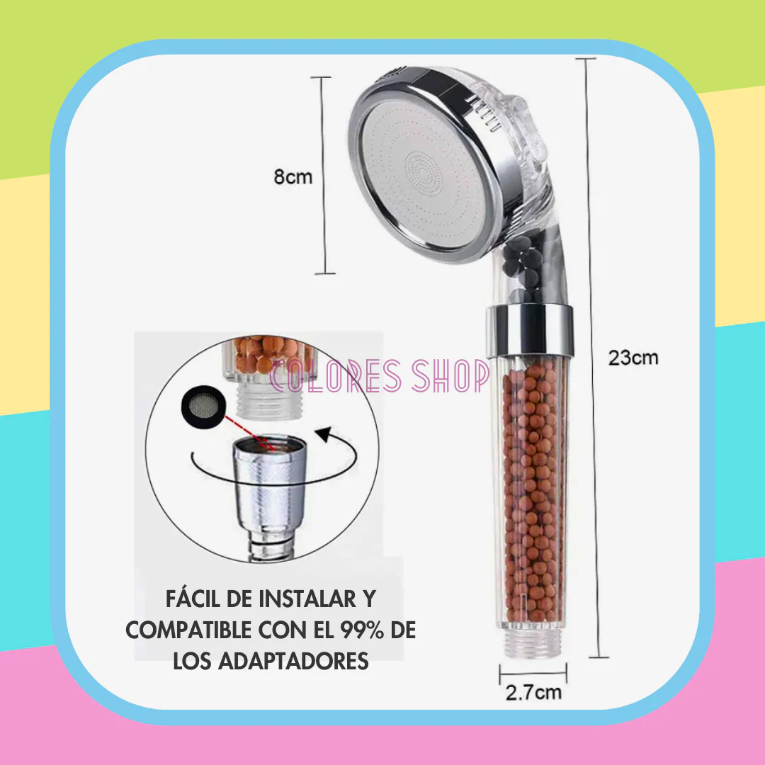 CABEZAL DE DUCHA CON FILTROS MINERALES - Image 4