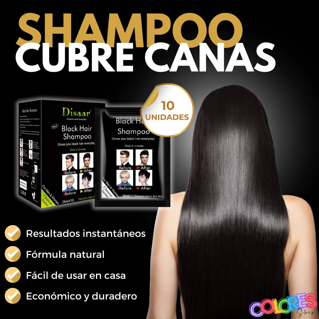 Shampoo Cubre Canas Instantáneo – Fórmula Natural y Segura (10 Unidades) - Image 2
