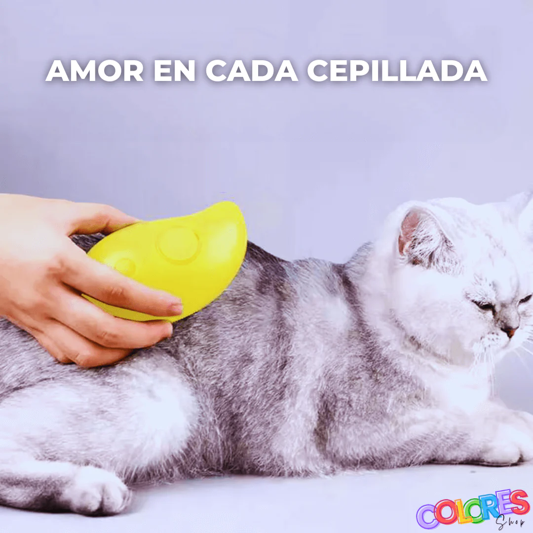 Cepillo de Aseo a Vapor 3 en 1 para Mascotas – Peina, Desenreda y Masajea con Vapor – Ideal para Gatos y Perros – Recargable por USB - Image 4