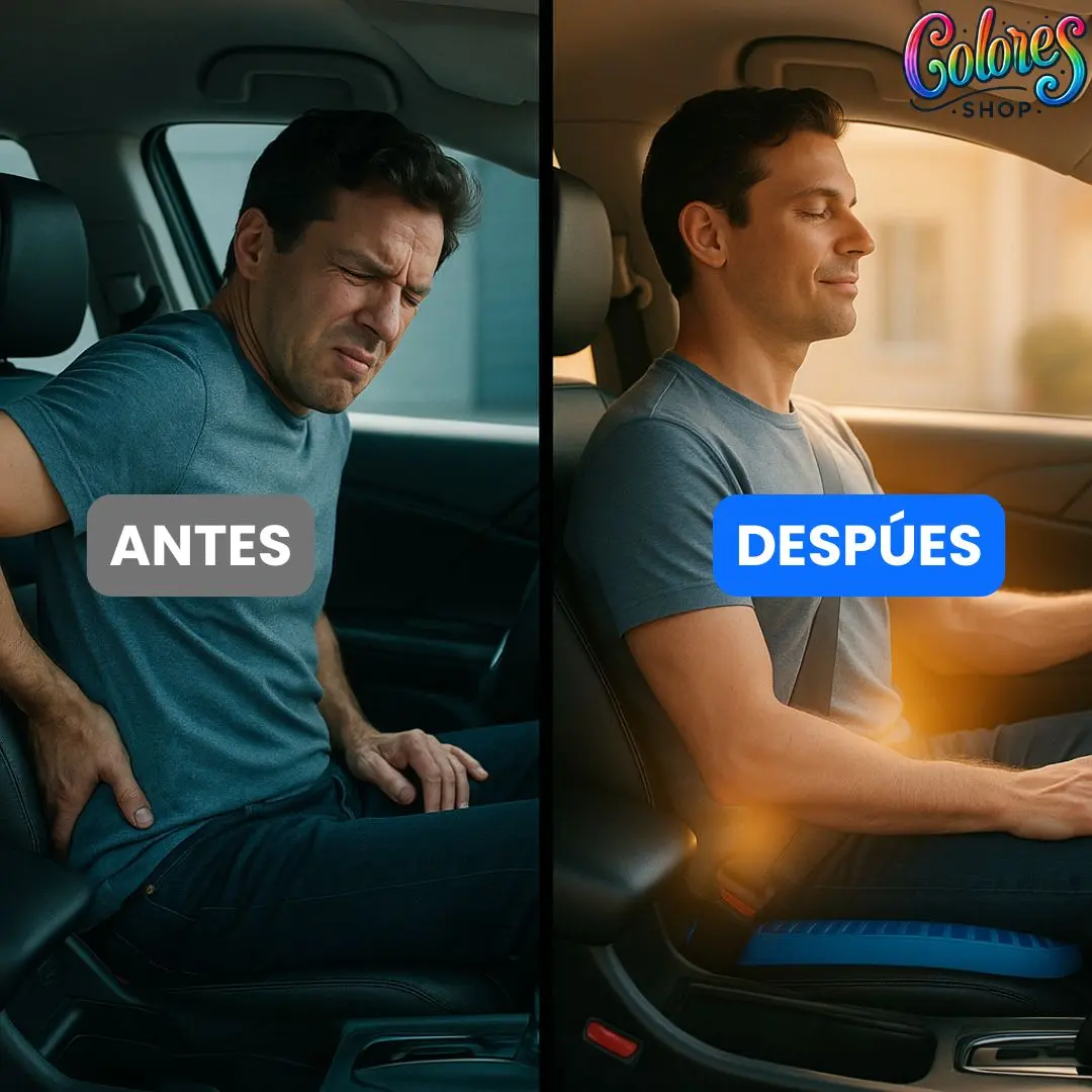 Cojín de Gel Tipo Panal Para Sentarse — Reduce Dolor de Coxis y Permite Estar Sentado Más Tiempo Sin Molestia - Image 2