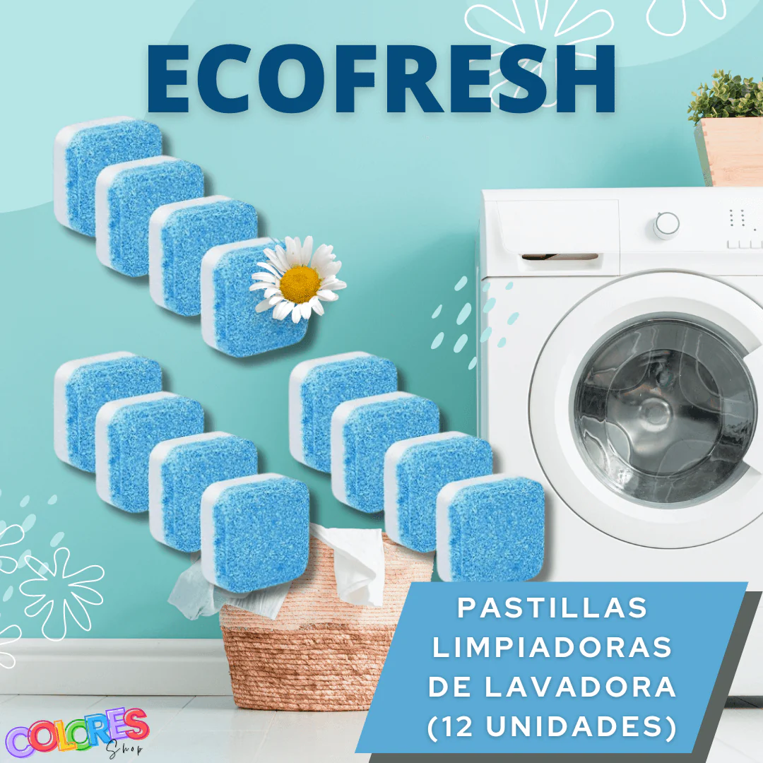 EcoFresh: PASTILLAS LIMPIADORAS DE LAVADORA (12 UNIDADES)