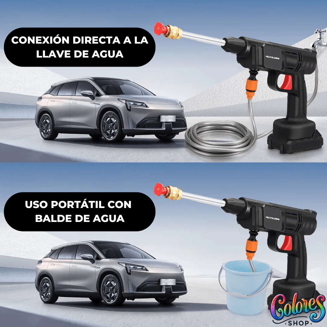 Hidrolavadora Portátil Alta Presión 98V – Limpieza Rápida y Económica + 2 Baterías de Regalo - Image 4