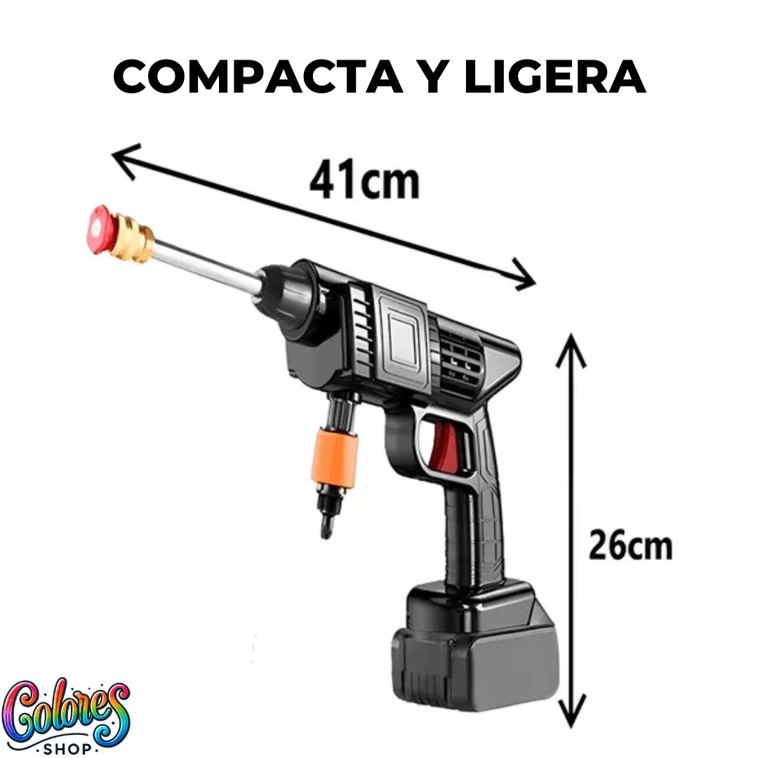 Hidrolavadora Portátil Alta Presión 98V – Limpieza Rápida y Económica + 2 Baterías de Regalo - Image 5