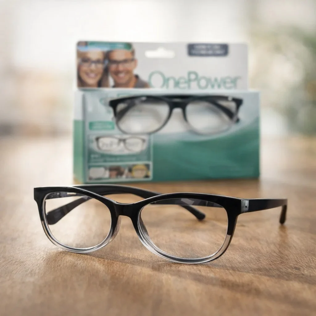 Lentes de Lectura Autoajustables OnePower | Se Adaptan Solos a Tu Graduación +0.5 a +2.50 | Un Par para Toda la Familia | Sin Receta Médica