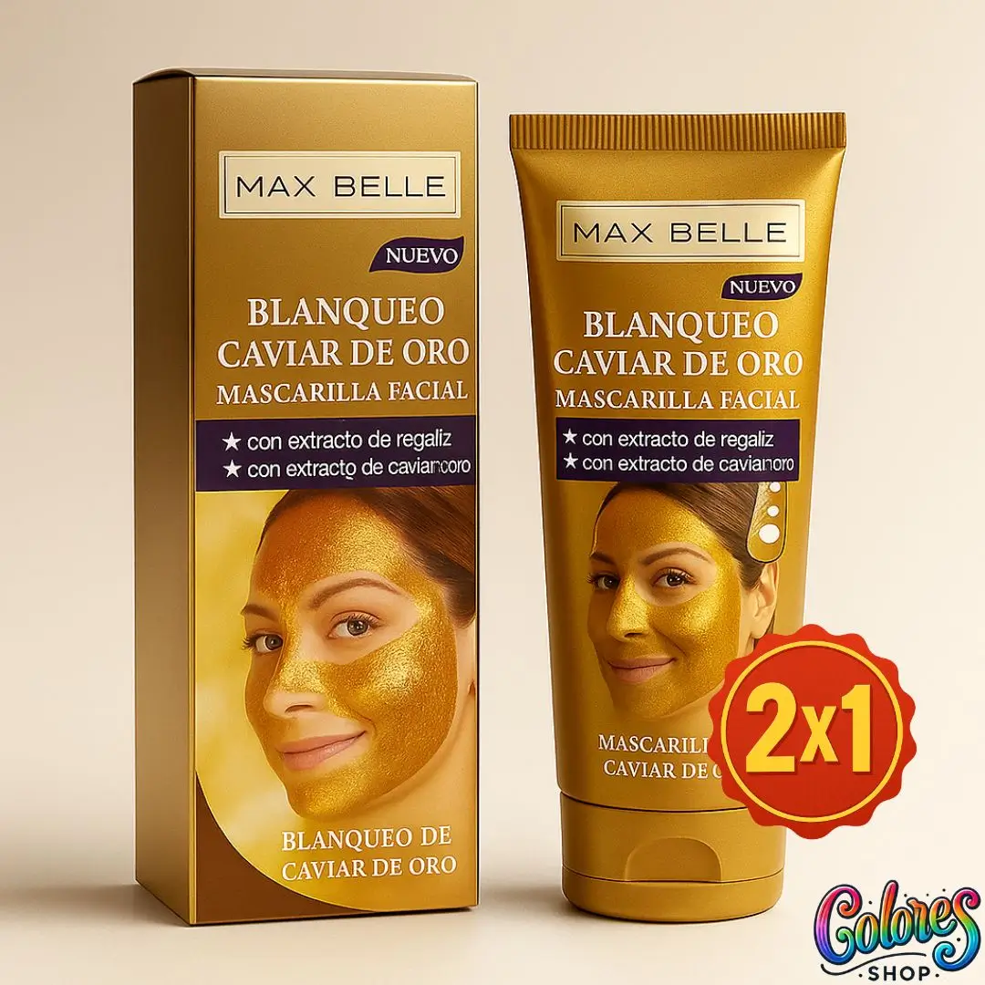 Mascarilla Facial Caviar de Oro – Limpieza Profunda y Brillo Natural en Solo 30 Minutos | Oferta 2x1