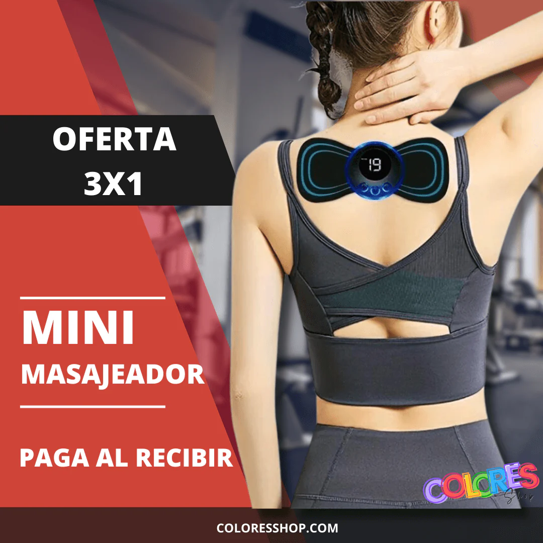 Mini Masajeador Eléctrico Portátil Recargable 3x1 – Alivia Dolores Musculares, Reduce Estrés, Mejora Circulación – Compacto y Fácil de Usar - Image 3