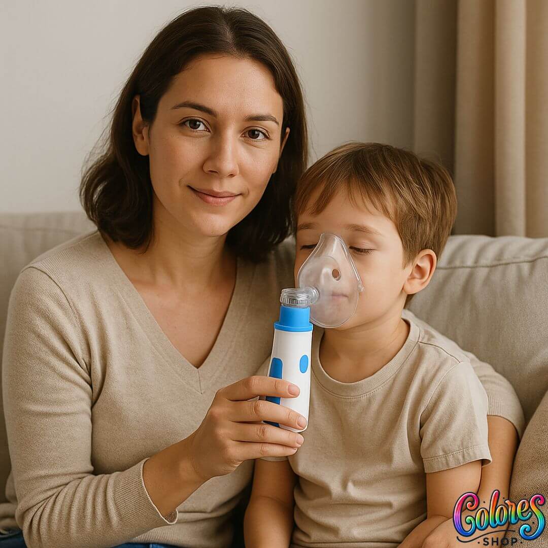 Nebulizador Portátil Silencioso con Mascarillas para Toda la Familia – Alivio Inmediato de Tos y Congestión Respiratoria - Image 2