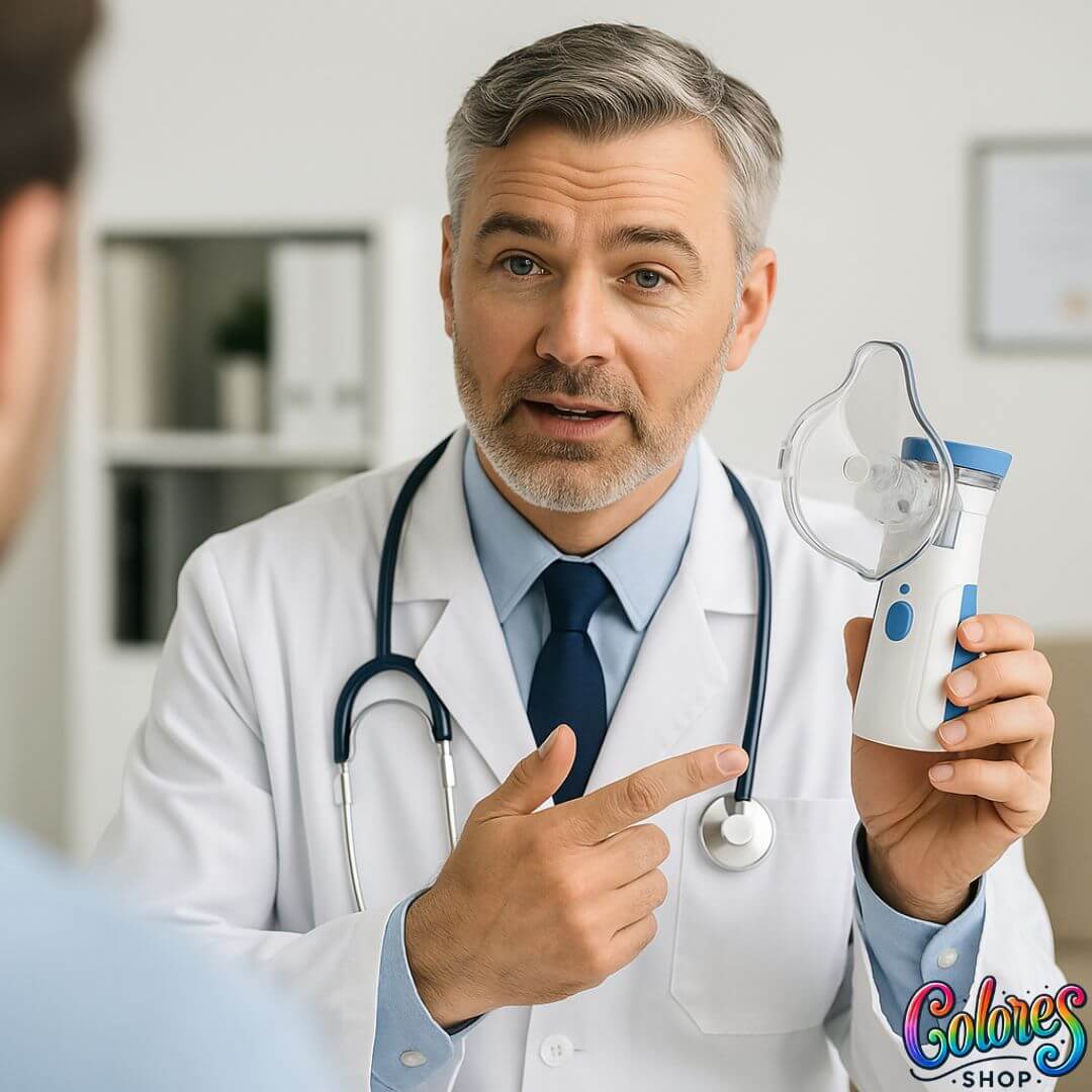 Nebulizador Portátil Silencioso con Mascarillas para Toda la Familia – Alivio Inmediato de Tos y Congestión Respiratoria - Image 4