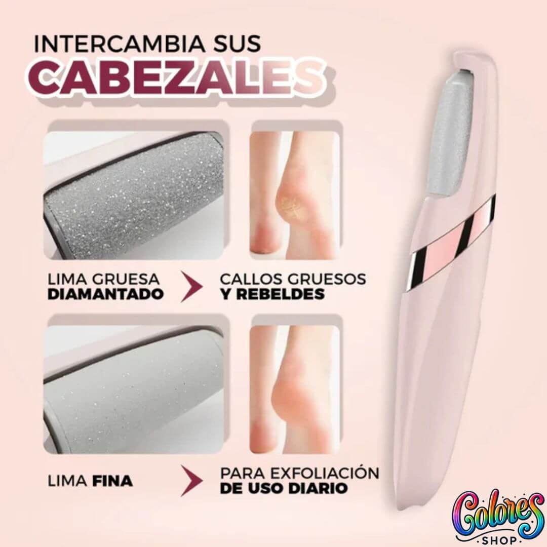 Lima Eléctrica Removedor de Callos Recargable – Elimina durezas sin esfuerzo en casa (A) - Image 4
