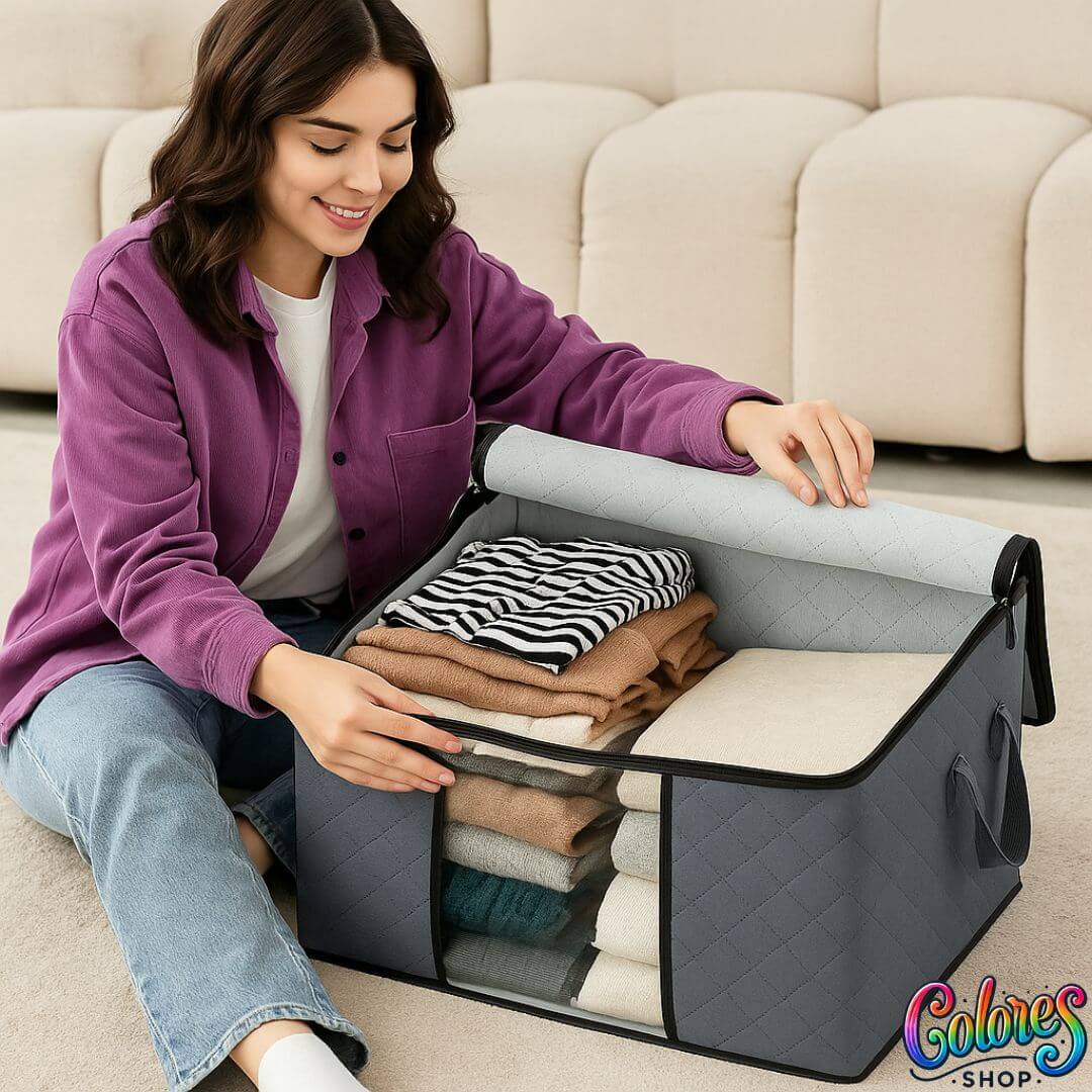 Set de 3 Cajas Organizadoras de Ropa 60L – Orden y Ahorro de Espacio para Tu Hogar - Image 4