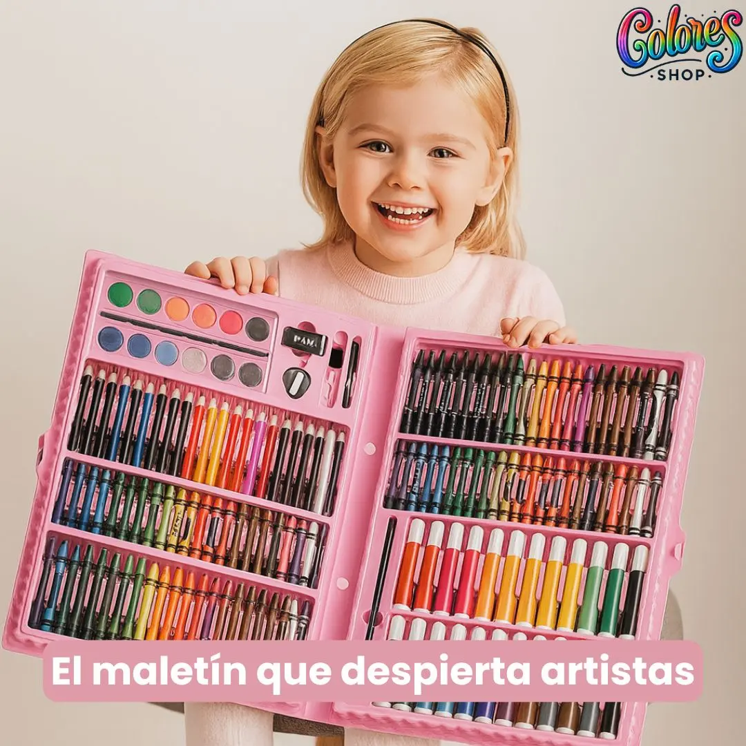 Set de Arte Infantil de 208 Piezas - No Tóxico, Seguro y Completo para Pintura y Dibujo - Ideal para Niños Creativos - Image 3