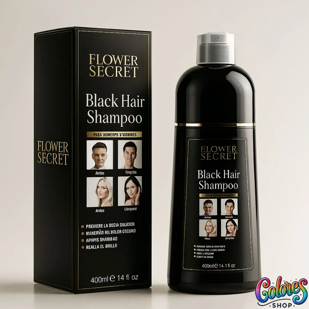Shampoo Cubre Canas Flower Secret – Cubre Canas al Instante sin Manchar la Piel, Ideal para Uso en Casa, 400ml