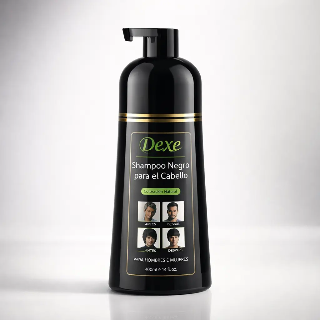 Shampoo Cubre Canas Instantáneo – Coloración Natural Sin Tintura para Hombre y Mujer – Oscurece el Cabello en Minutos con Efecto Duradero - Image 2
